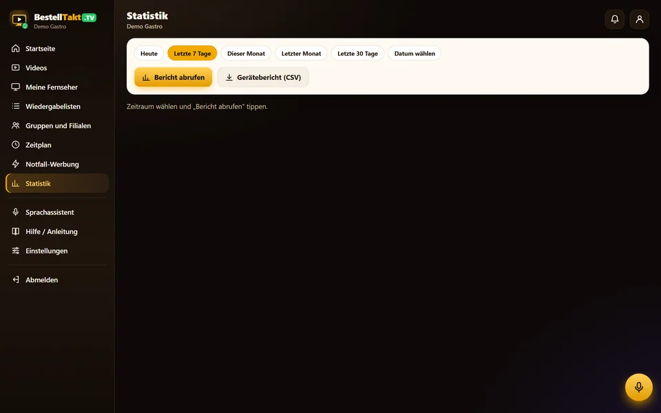 لوحة المالك – BestellTakt.TV